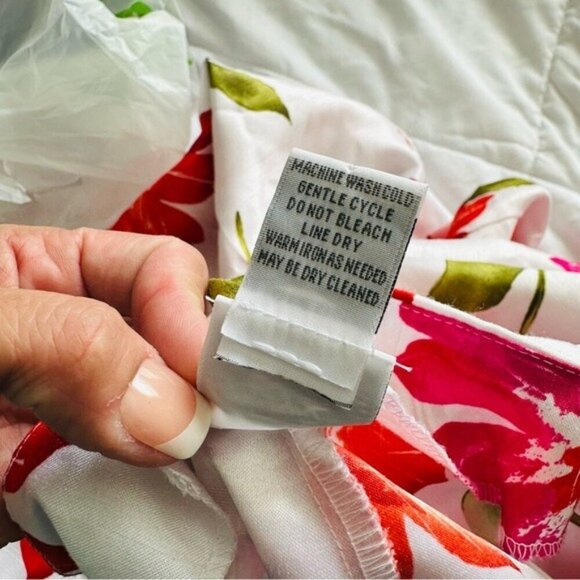 Y2K 90s Barbiecore Floral Retro Coquette Pants Size 8 - Picture 9 of 10